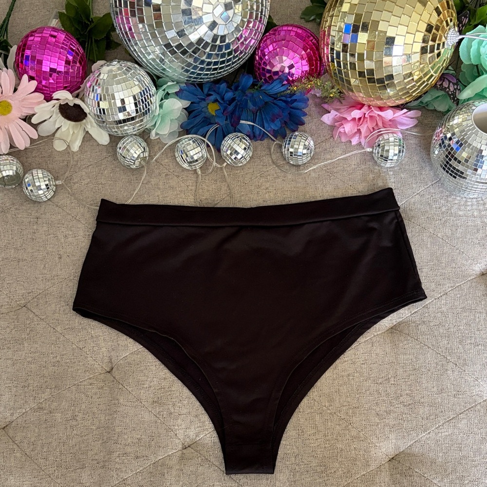 High-Waist Black Rave Bottom